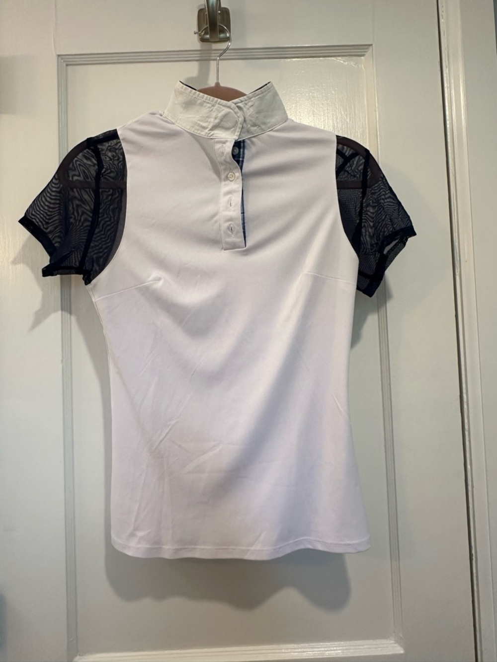 Le Fash Paulo Alto short sleeve show shirt with Navy Mesh Sleeves